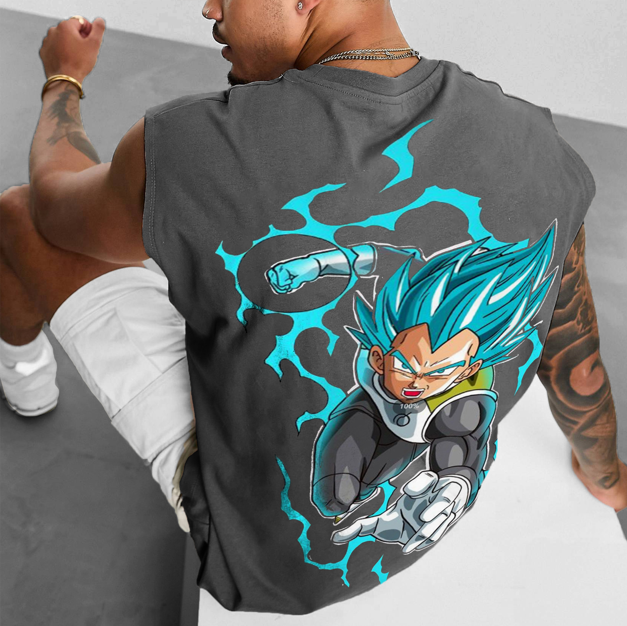 Unisex Anime Graphic Streetwear Vintage Gym Tank Top-AnimeClothe