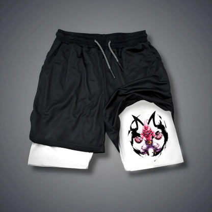 Casual Dragon Ball BUU Anime Printed Gym Shorts