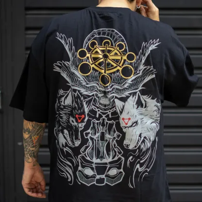 VINTAGE TEE丨Mahoraga TEE-JJK-AnimeClothe
