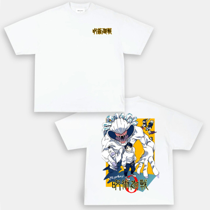 Oversized Unisex Anime Okkotsu Yūta Print T-Shirt-AnimeClothe