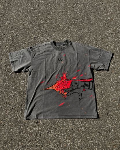 VINTAGE TEE丨Sukuna Fire Arrow Tee-JJK-AnimeClothe