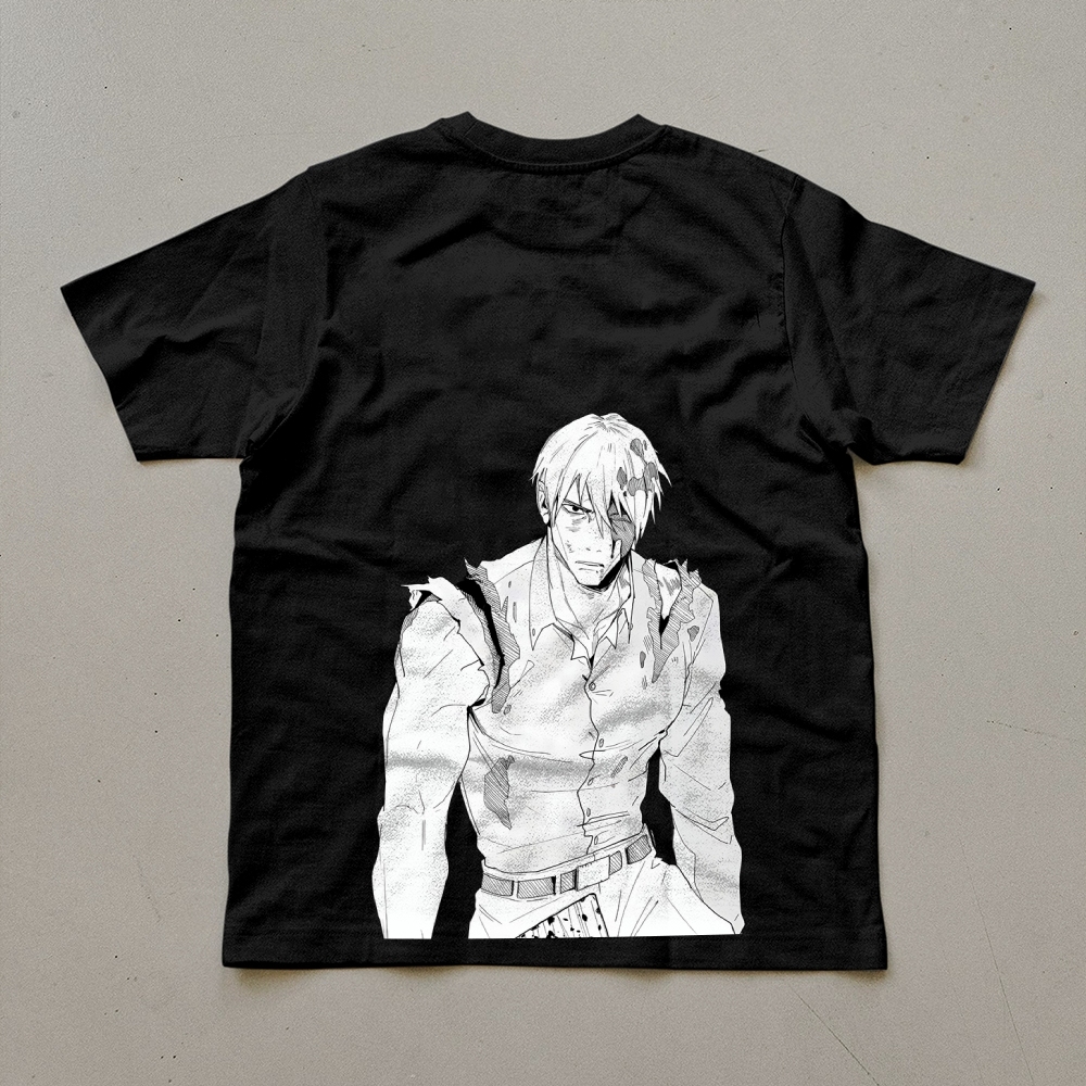 Unisex Oversized Anime Print T-Shirt-AnimeClothe