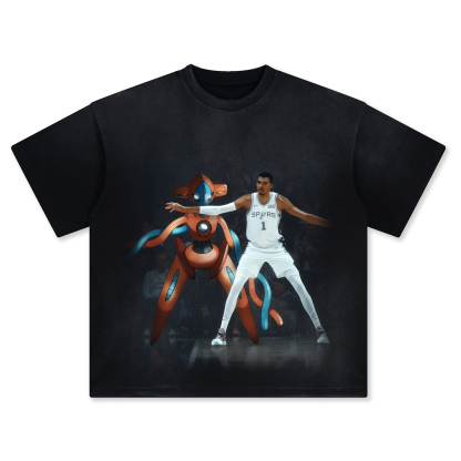 Unisex Vintage Tee丨 Victor Wembanyama-AnimeClothe