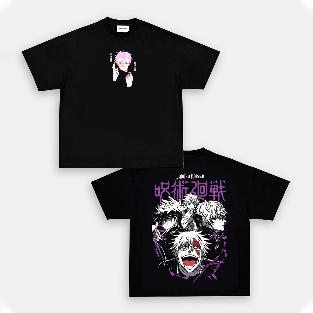 Oversized Unisex Gojo Satoru Anime Print T-Shirt-AnimeClothe