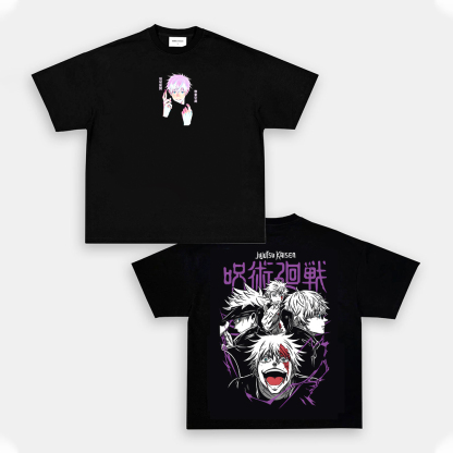 Oversized Unisex Gojo Satoru Anime Print T-Shirt-AnimeClothe