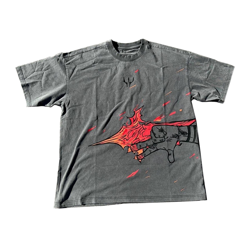 VINTAGE TEE丨Sukuna Fire Arrow Tee-JJK-AnimeClothe