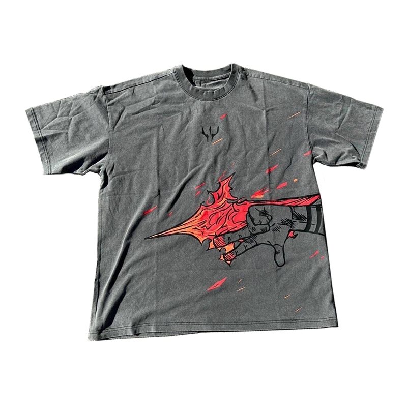 VINTAGE TEE丨Sukuna Fire Arrow Tee-JJK-AnimeClothe