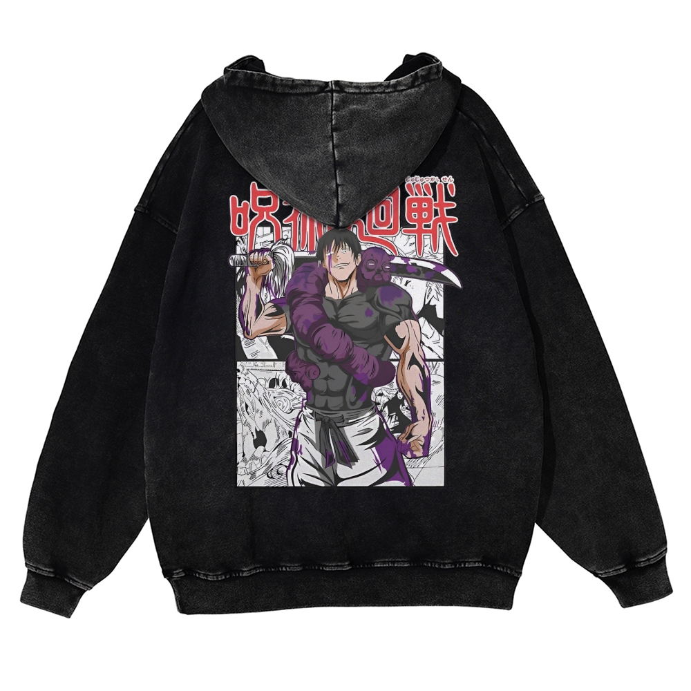 Vintage Washed Hoodie-AnimeClothe