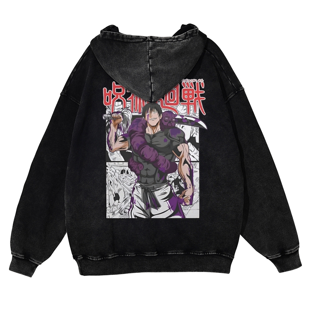 Vintage Washed Hoodie-AnimeClothe