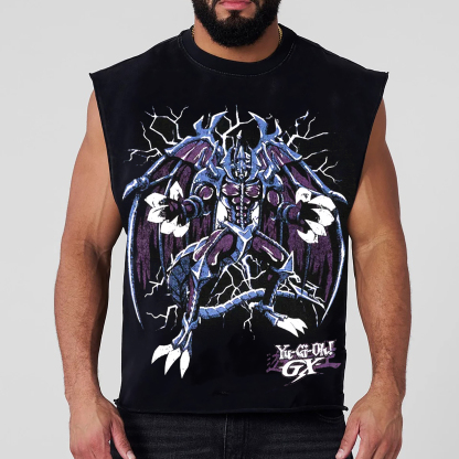 Unisex "Yu-Gi-Oh!" game and anime pattern printed vest-AnimeClothe