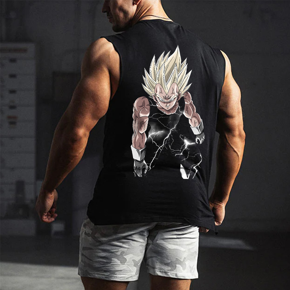 Unisex Anime Graphic Streetwear Vintage Gym Tank Top-AnimeClothe