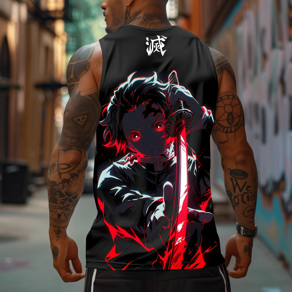 Unisex Anime Sleeveless Tank Top