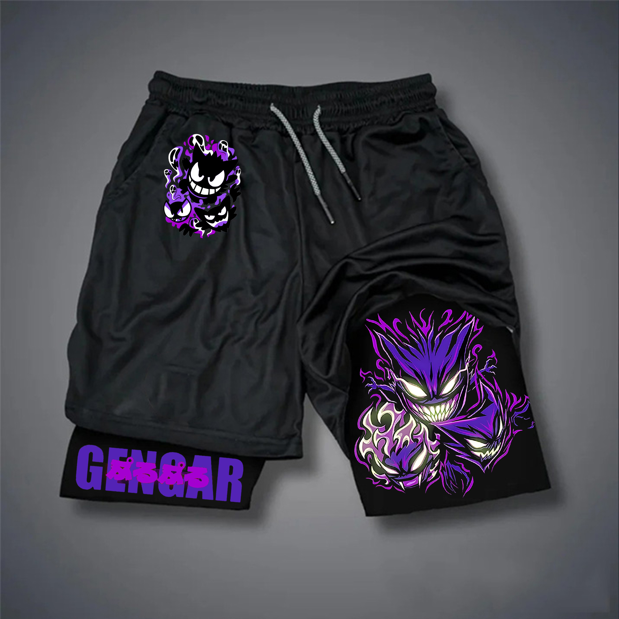 Unisex Casual Anime Streetwear Shorts丨-AnimeClothe