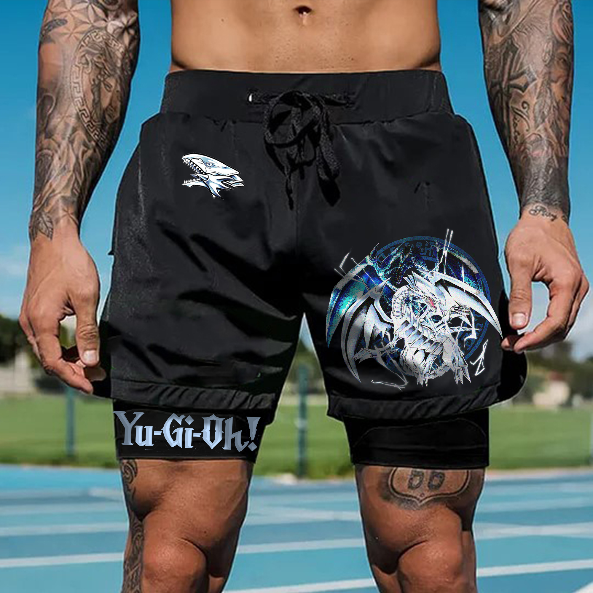 Unisex Anime Style Retro Shorts-AnimeClothe
