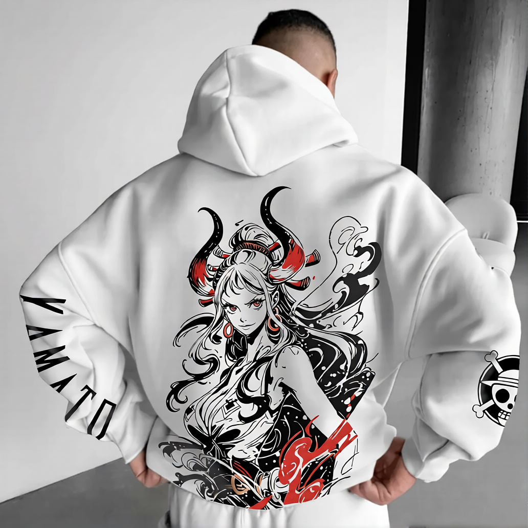 Unisex Anime Graphic Streetwear Vintage Hoodie