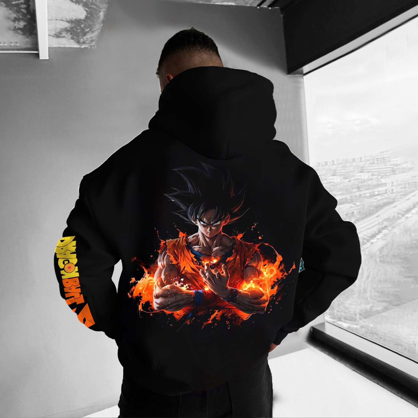 Unisex Anime Print Casual Oversized Hoodie