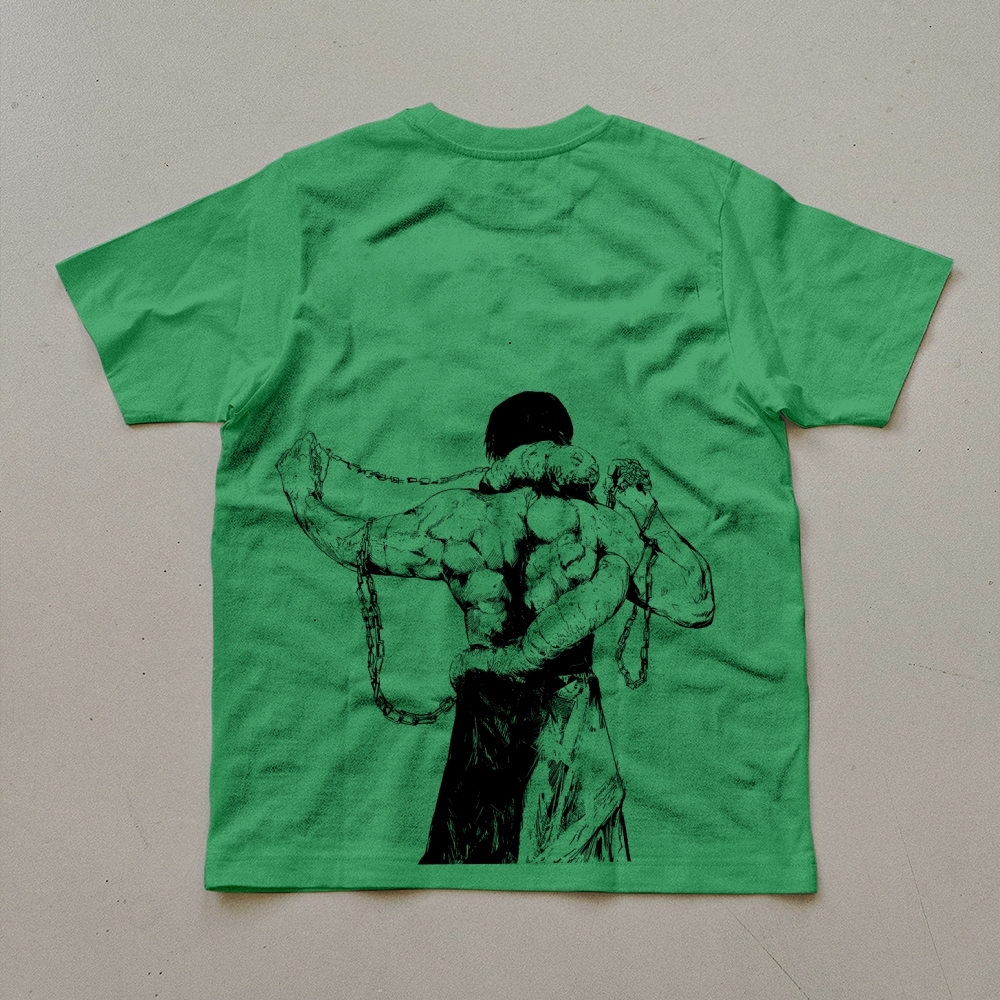 Unisex Oversized Anime Print T-Shirt-AnimeClothe