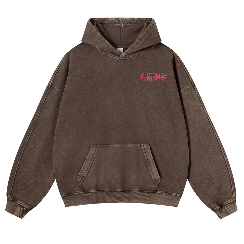 Vintage Washed Hoodie-AnimeClothe