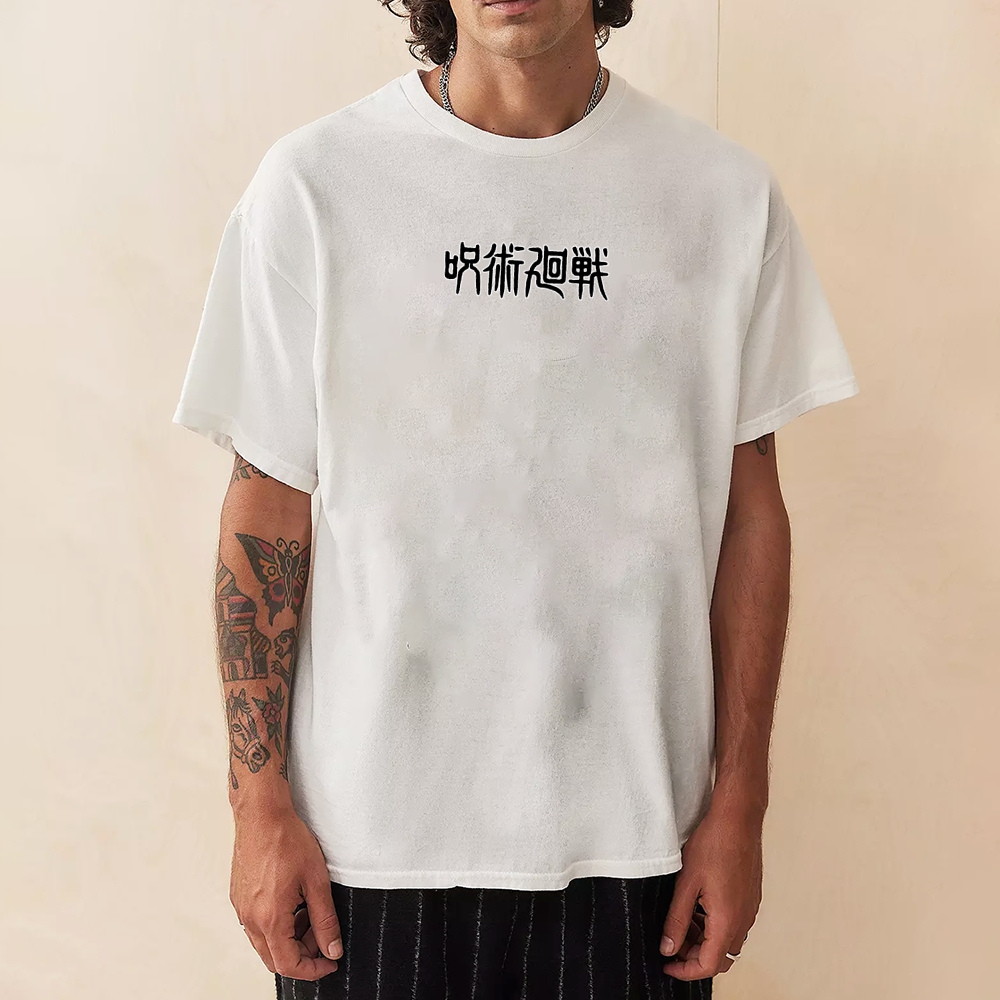 Unisex Oversized Anime Print T-Shirt-AnimeClothe