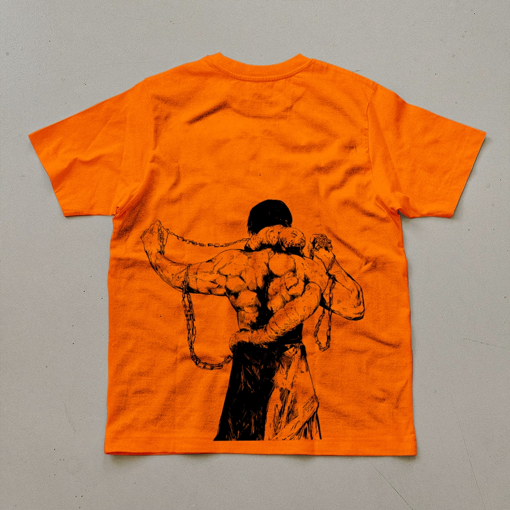Unisex Oversized Anime Print T-Shirt-AnimeClothe
