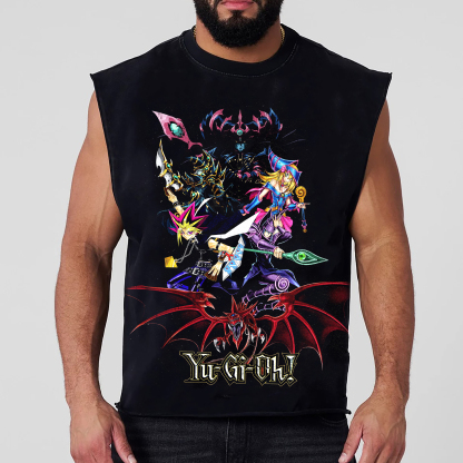 Unisex "Yu-Gi-Oh!" game and anime pattern printed vest-AnimeClothe