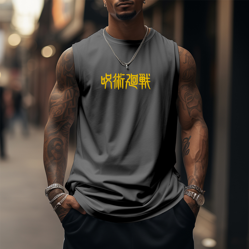Casual Loose Anime Character Buddy Tank Top-AnimeClothe