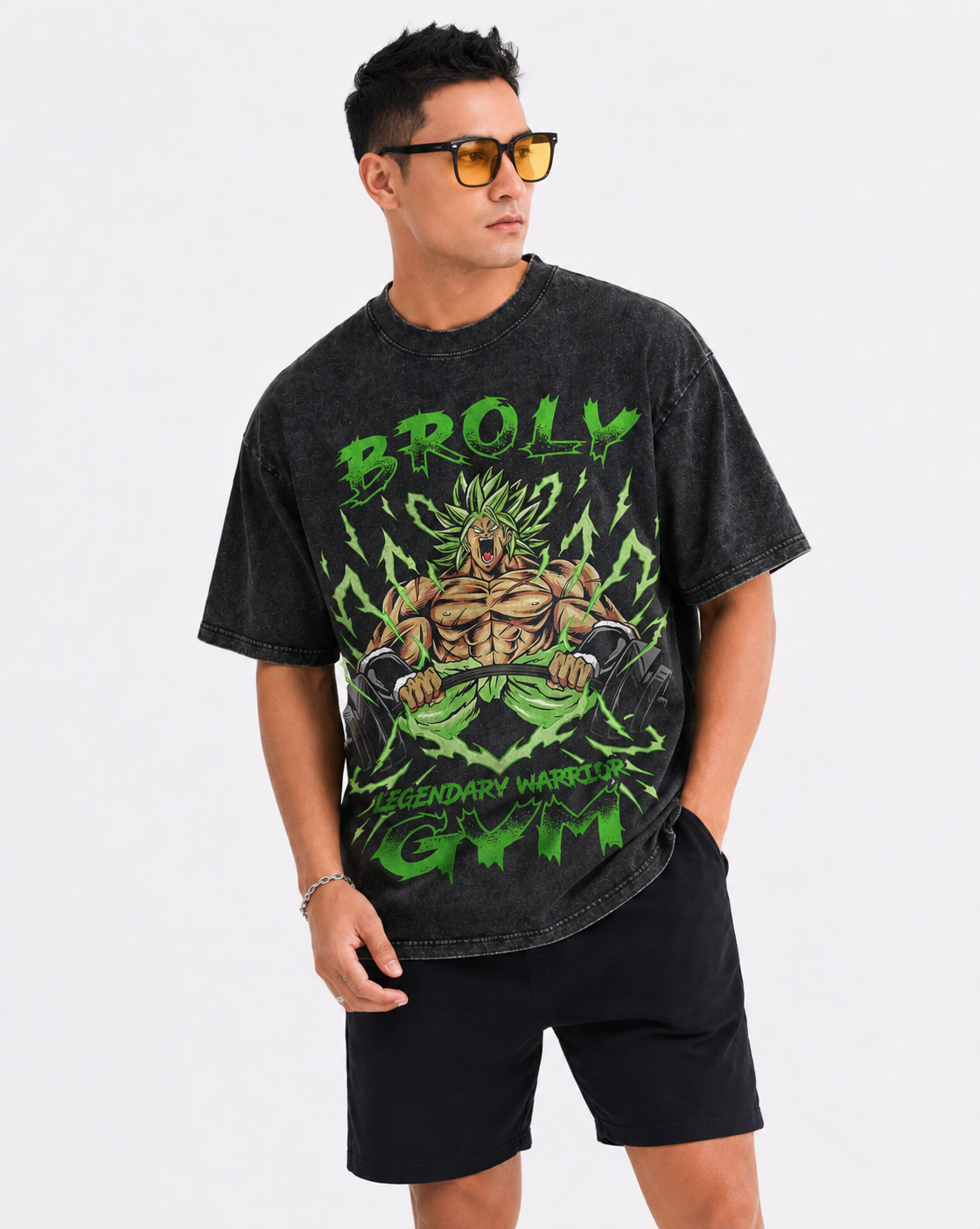 Dragon Ball "Broly: Gym Warrior" Distressed T-Shirt