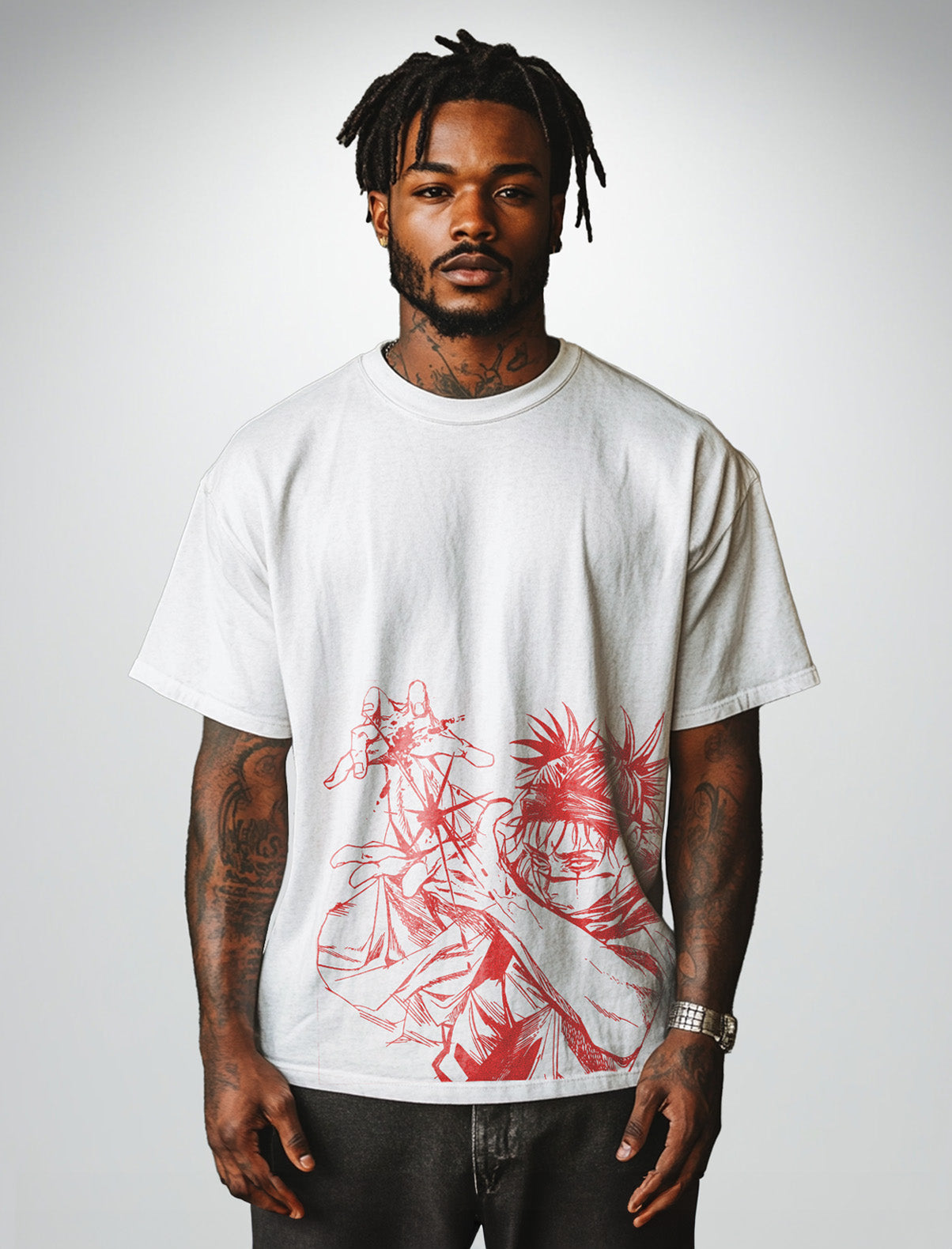 Piercing Blood 2-Sided Vintage Tee-AnimeClothe