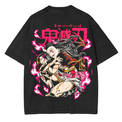 Unisex Anime Inspired Vintage T-Shirt