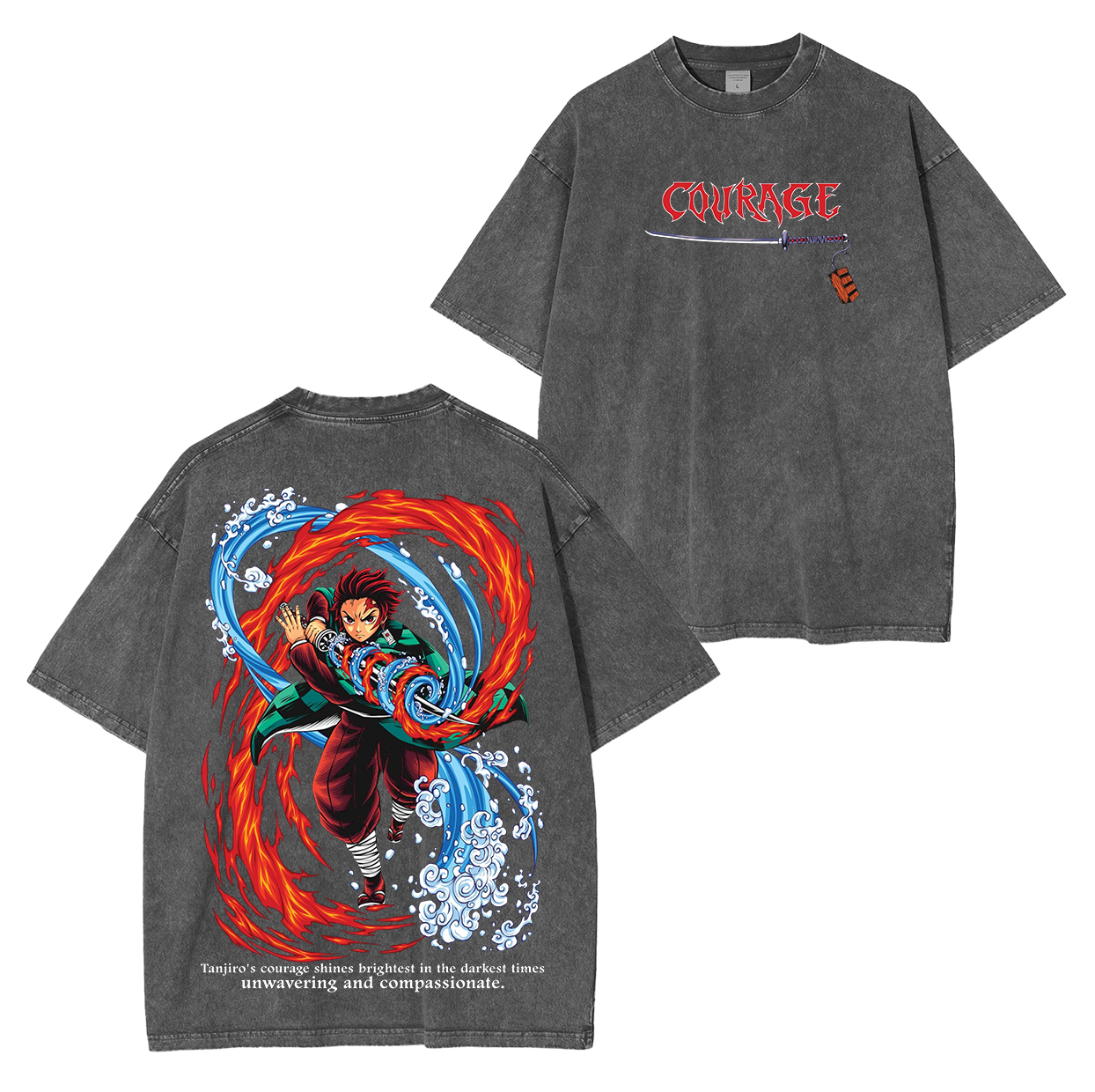 Unisex Anime Inspired Vintage T-Shirt