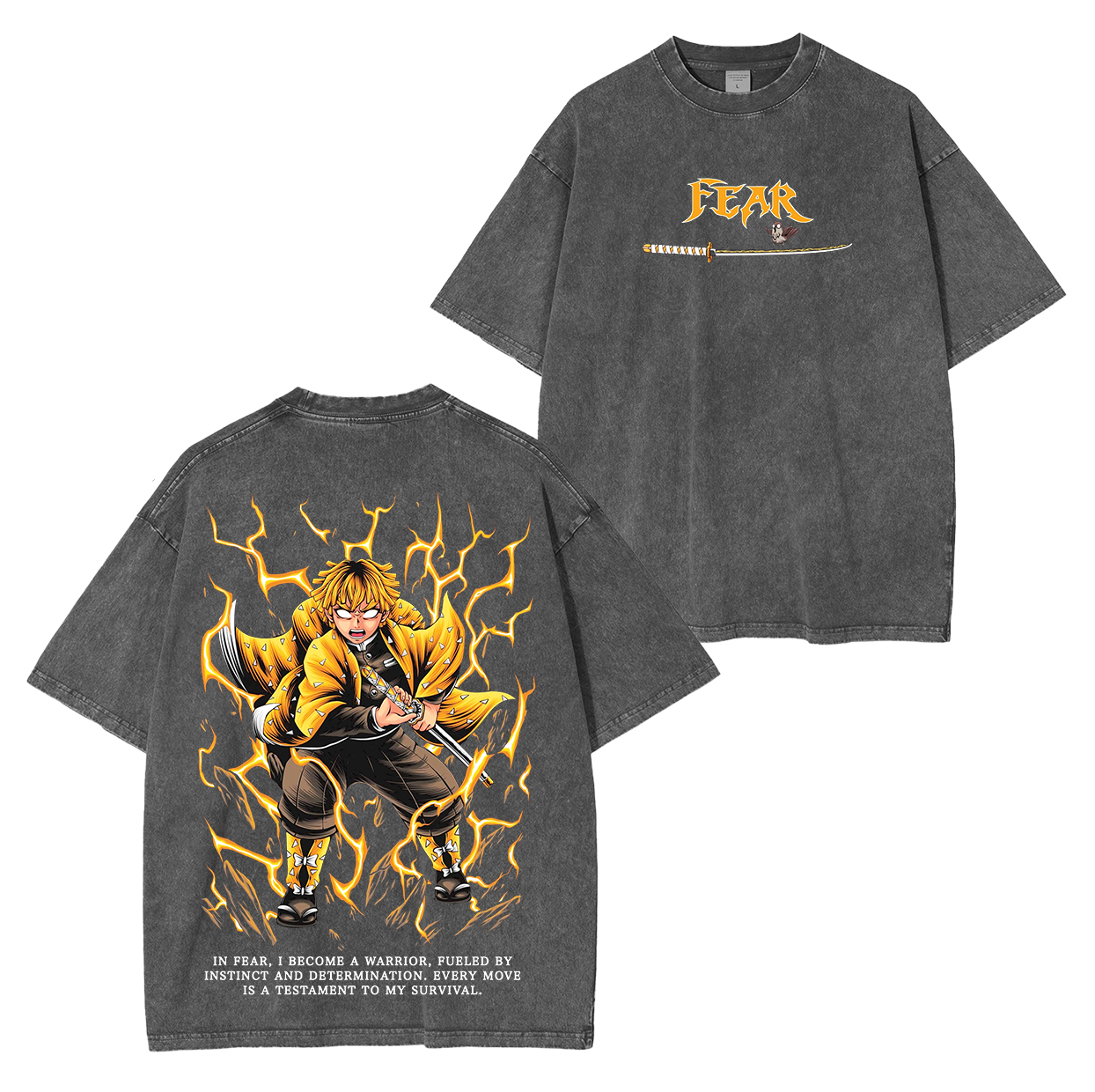 Unisex Anime Inspired Vintage T-Shirt