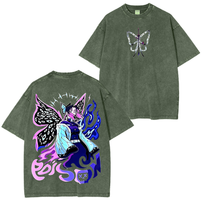 Unisex Anime Inspired Vintage T-Shirt