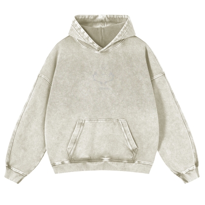 Vintage Washed Hoodie-AnimeClothe