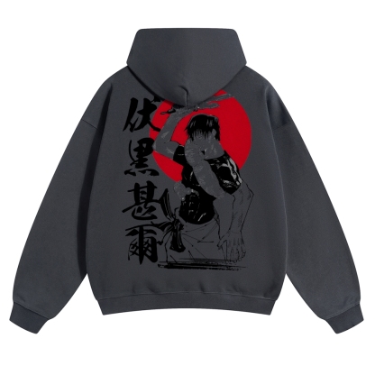 Unisex Casual Anime Print Hoodie-AnimeClothe