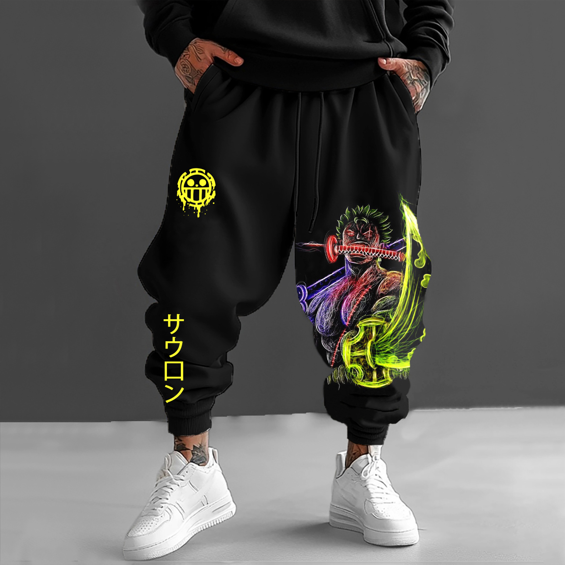 Unisex Anime Printed Gift Oversized Harem Pants