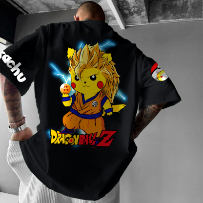Unisex Anime Inspired Vintage T-Shirt丨Pikachu X -AnimeClothe
