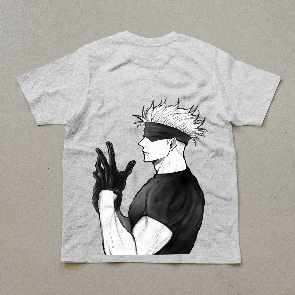 Unisex Oversized Anime Print T-Shirt-AnimeClothe