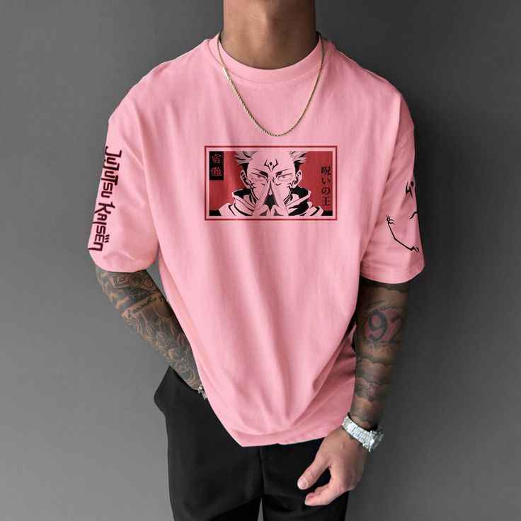 Casual loose popular anime villain printed T-shirt-AnimeClothe