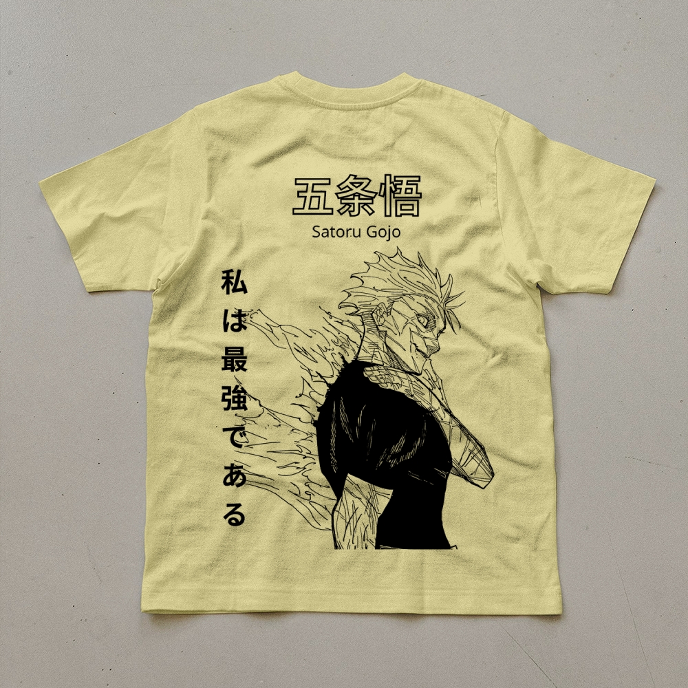 Unisex Oversized Anime Print T-Shirt-AnimeClothe