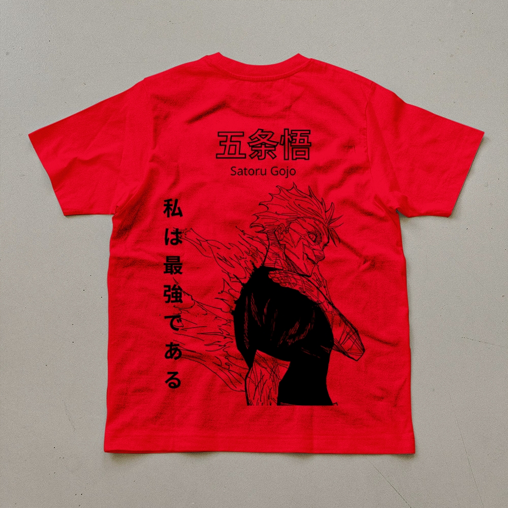 Unisex Oversized Anime Print T-Shirt-AnimeClothe