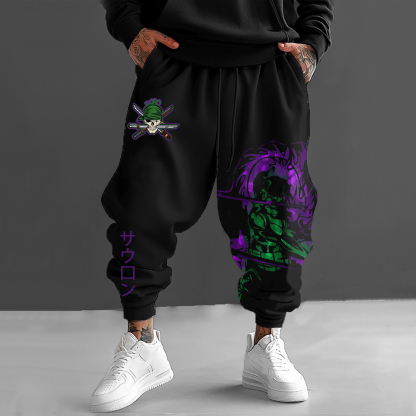 Unisex “One Piece”Anime Printed Gift Oversized Harem Pants-AnimeClothe