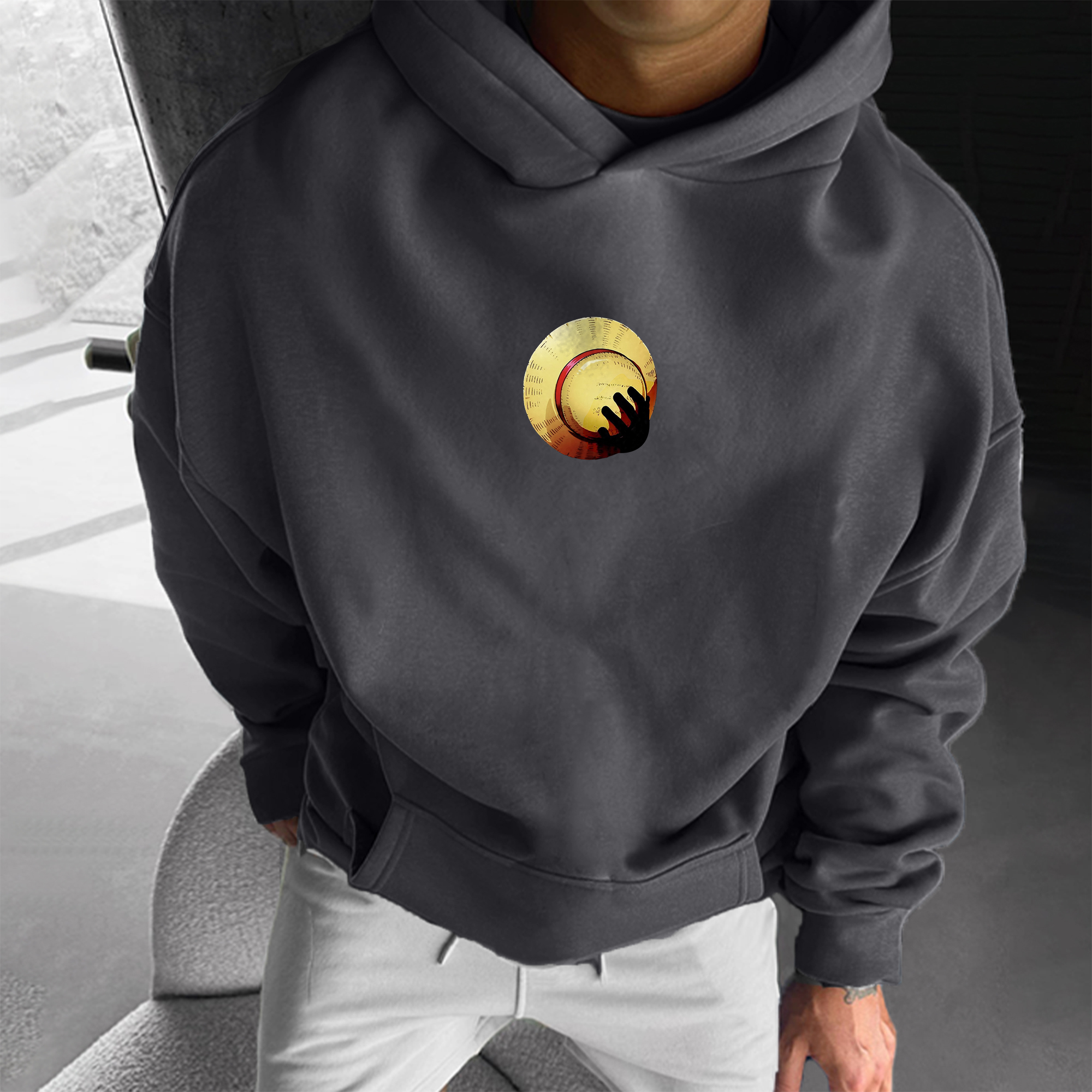 Unisex  Anime Print  Casual Oversized Hoodie-AnimeClothe
