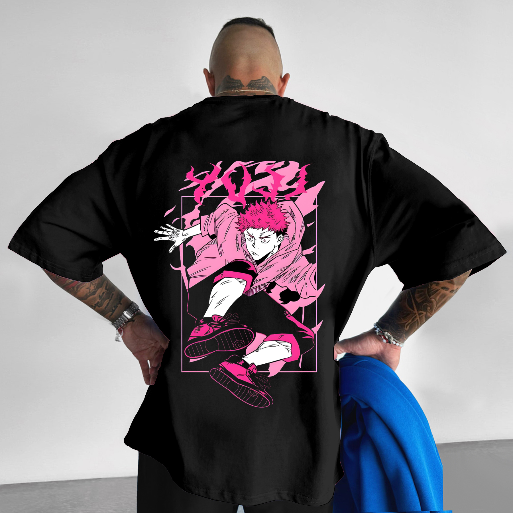 Unisex Anime Protagonist Printed T-shirt-AnimeClothe