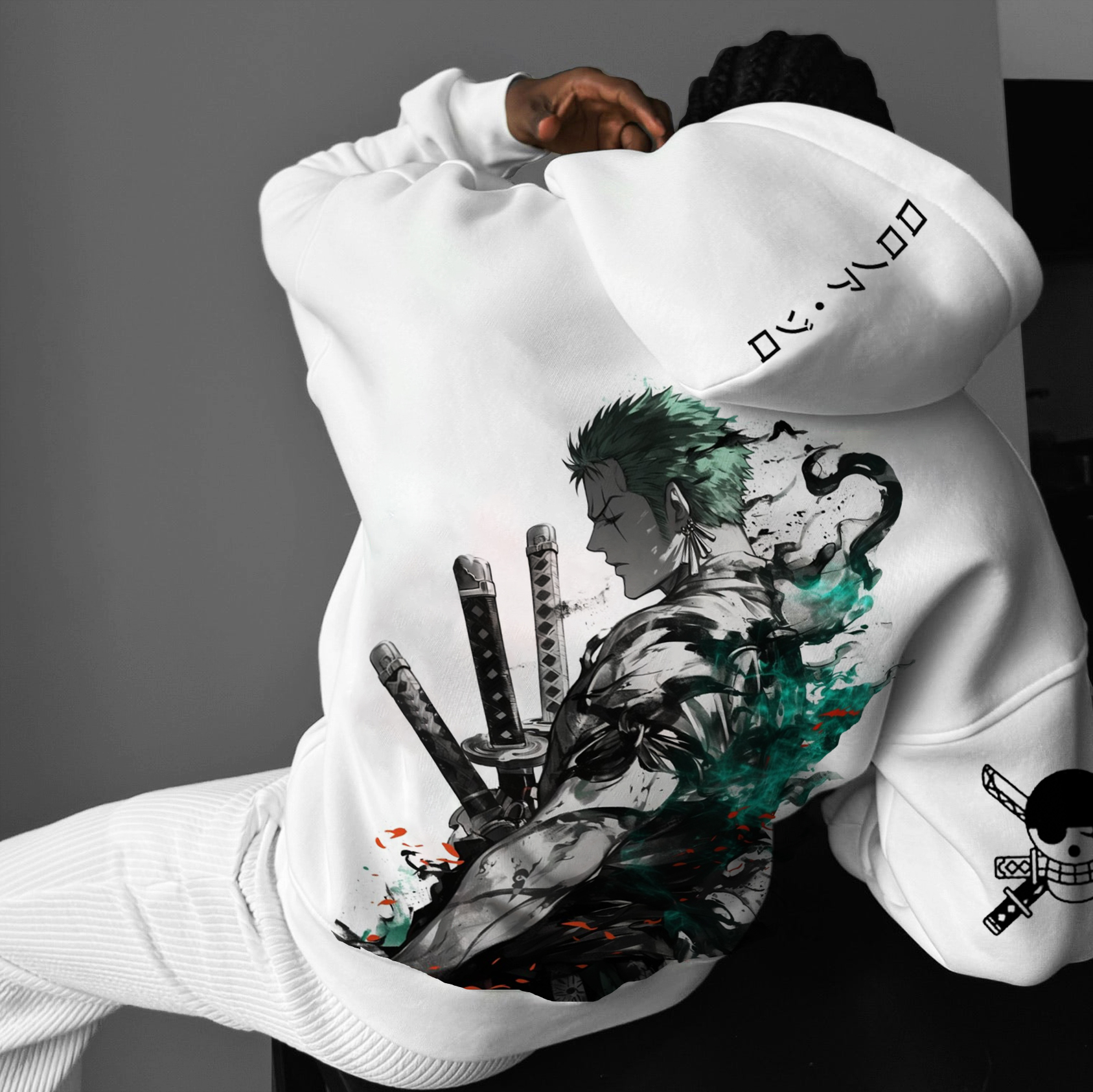 Unisex Straw Hat Pirate Anime Hoodie-AnimeClothe