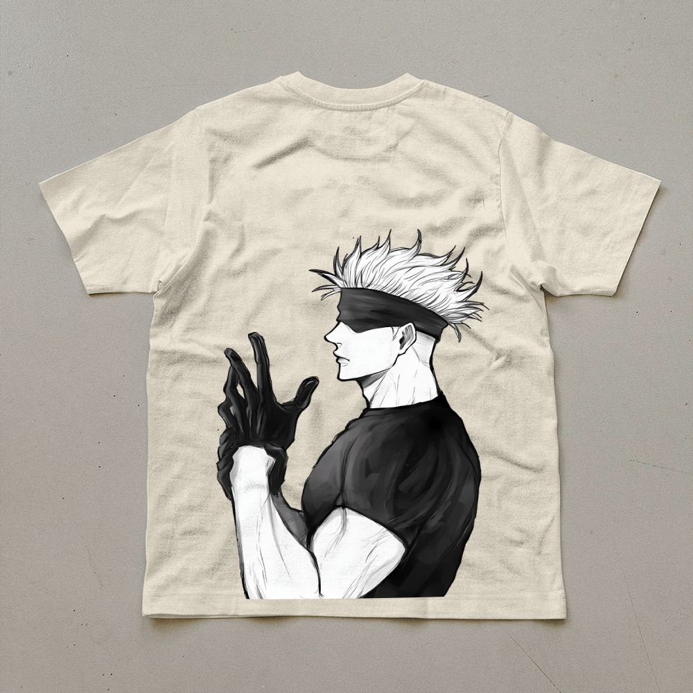 Unisex Oversized Anime Print T-Shirt-AnimeClothe