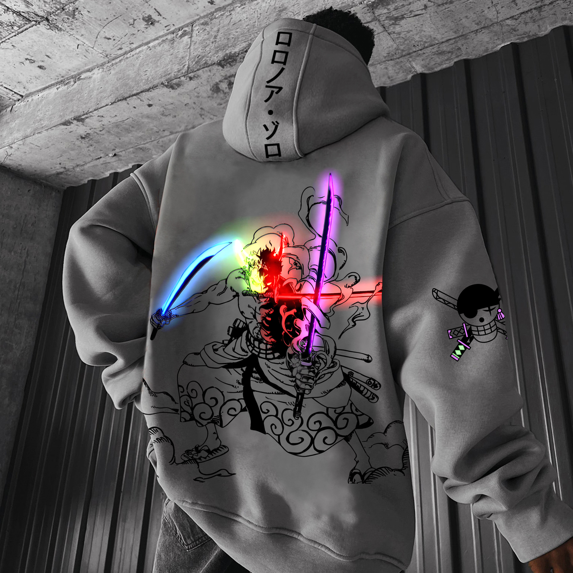 Unisex “One Piece” Anime Print  Casual Oversized Hoodie-AnimeClothe