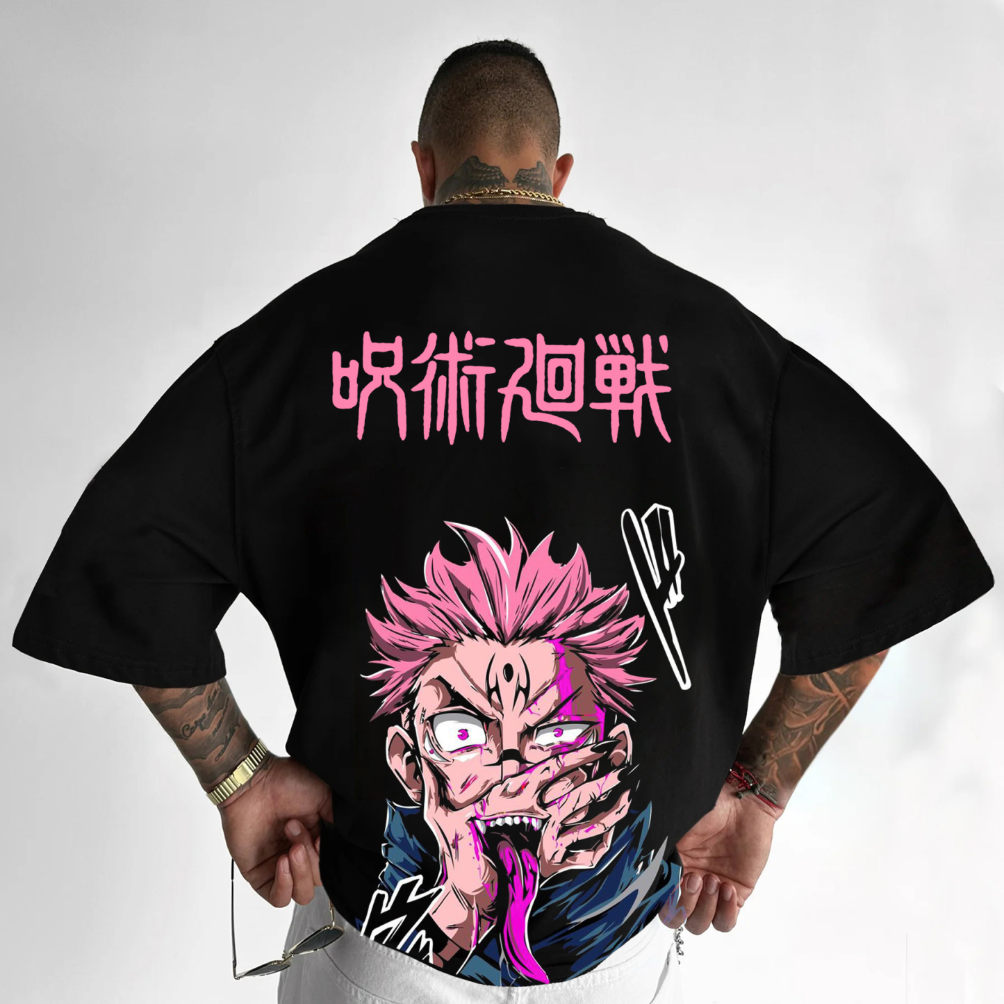 Casual Jujutsu Kaisen Anime Print T-Shirt-AnimeClothe