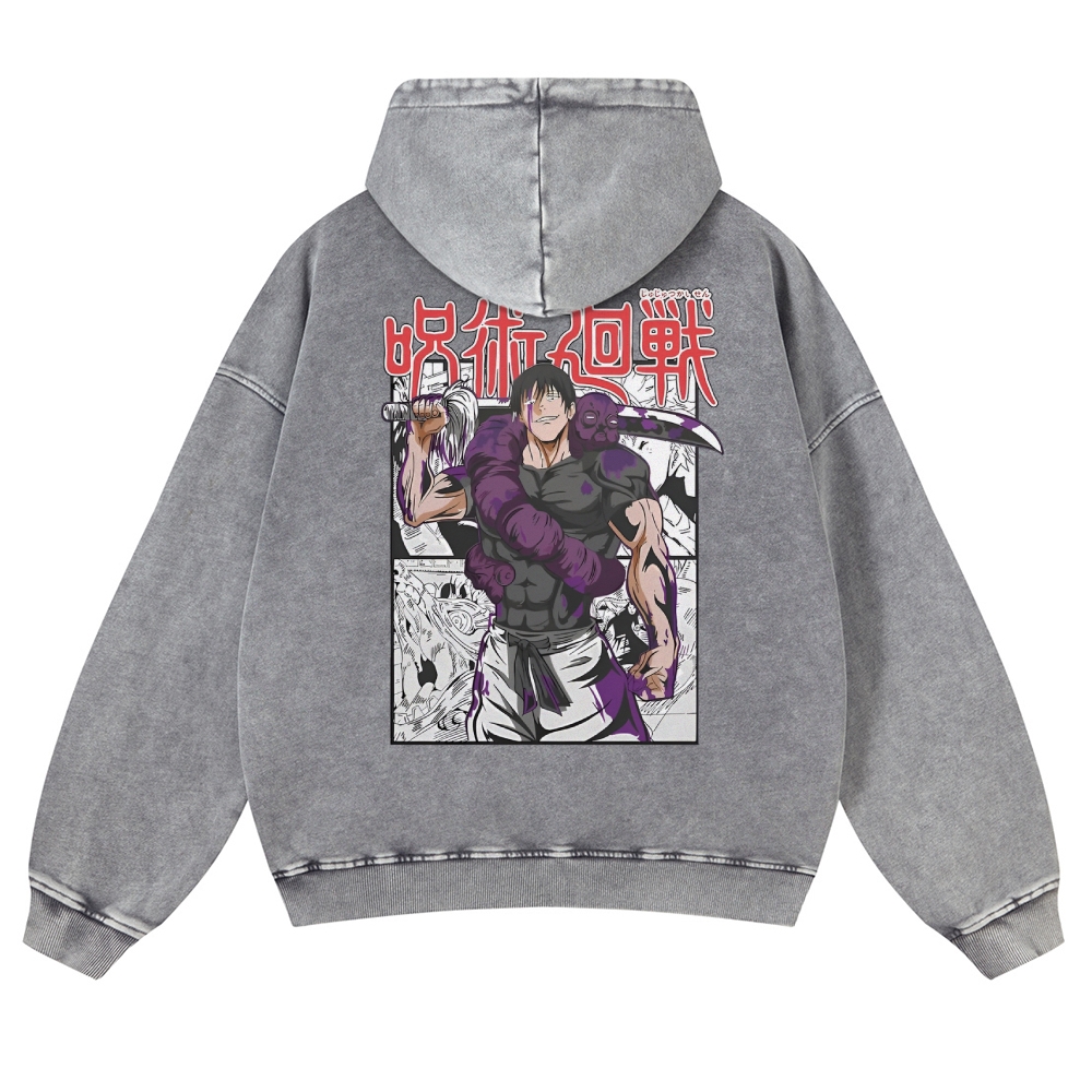 Vintage Washed Hoodie-AnimeClothe