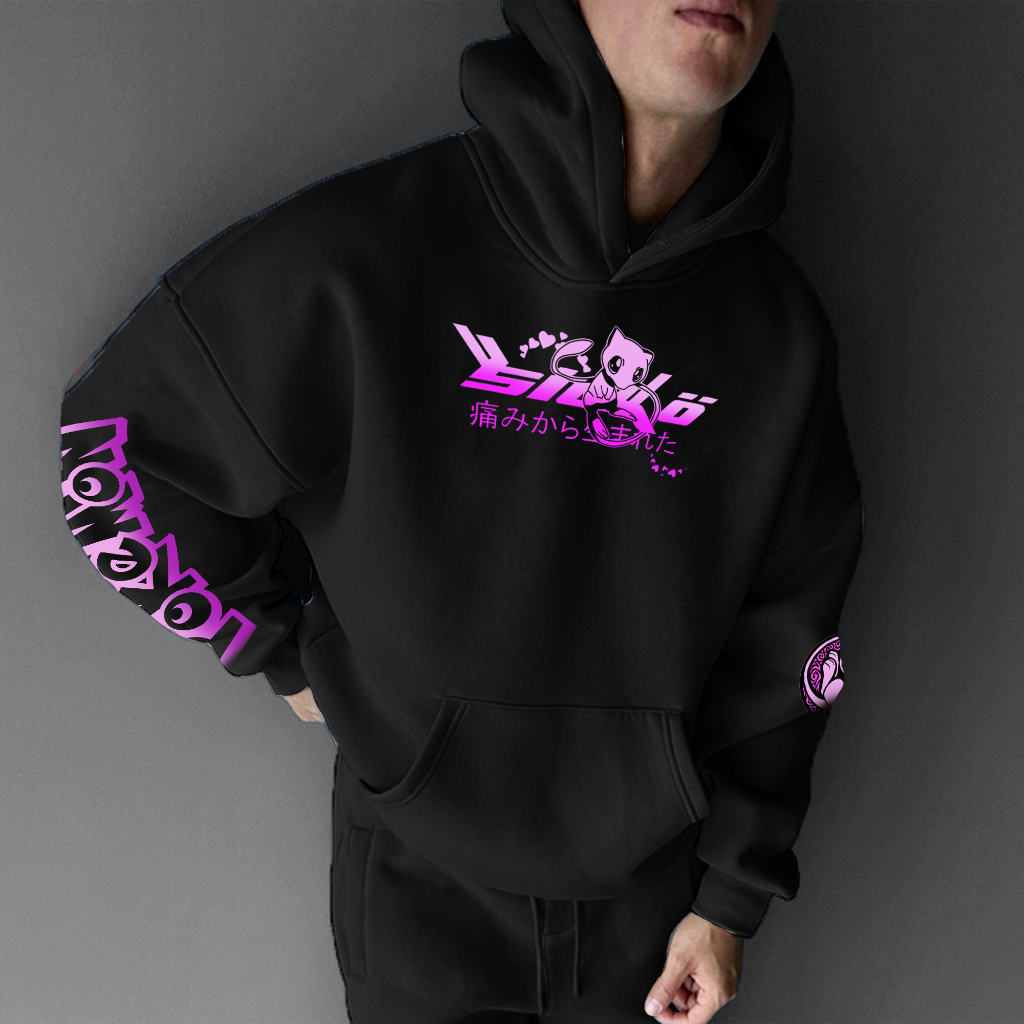 Unisex Anime Graphic Streetwear Vintage Hoodie-AnimeClothe