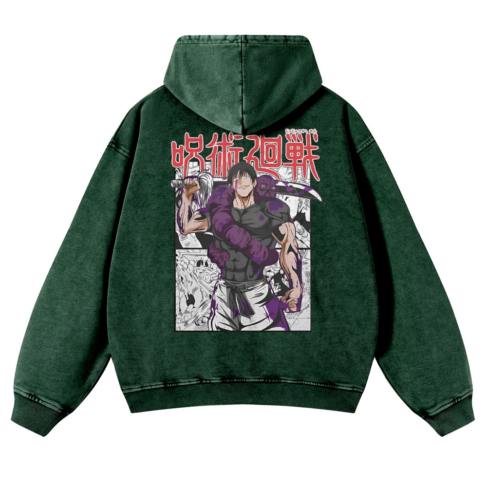 Vintage Washed Hoodie-AnimeClothe